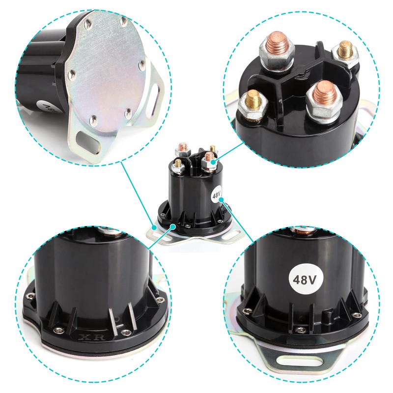 10L0L Golf Cart 48V Solenoid for EZGO RXV, 4 Terminal