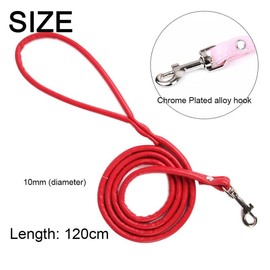 1CM*120CM PU Leather Cat Lead Red Basic Pet Leashes For Kitten/Small Pets