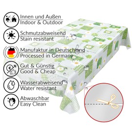 Anro Washable Oilcloth Wax Tablecloth