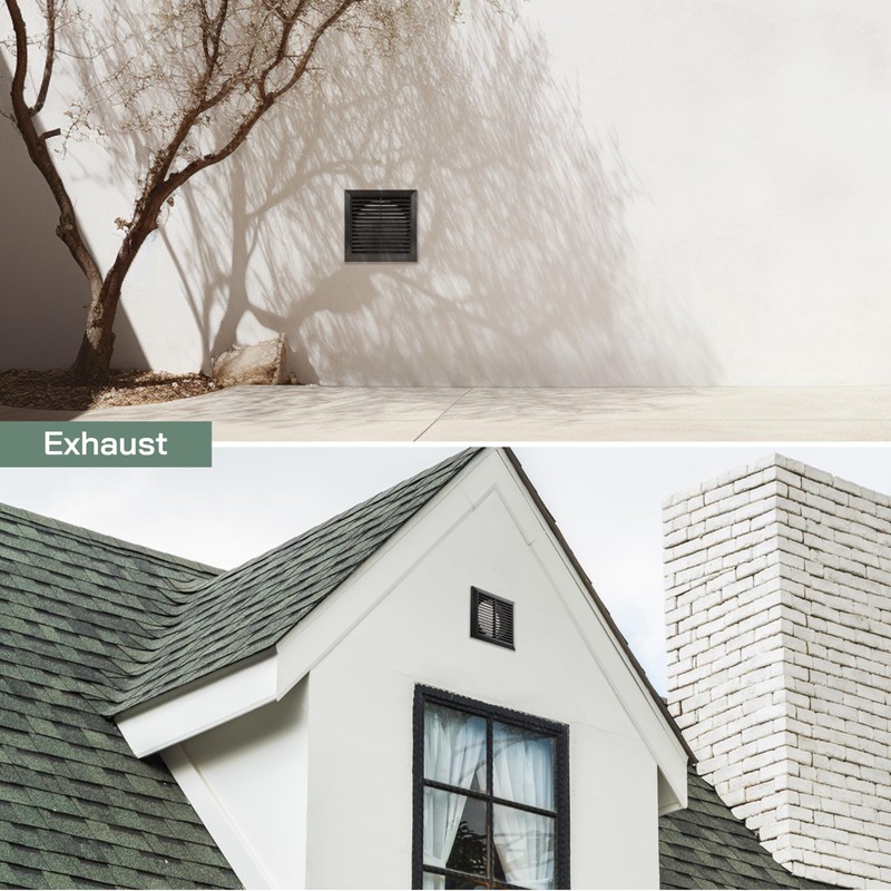 Vent Systems 125mm Outdoor Vent Cover - Bathroom Exhaust Vent