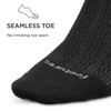 Feetures Womens Everyday Ultra Light Crew Sock (Small, Black)