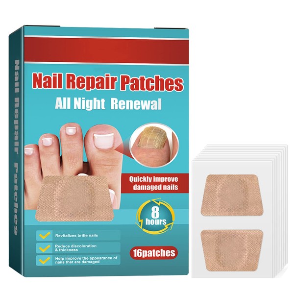 SCOBUTY Fungal Nail Treatment, 16 Pcs Fungal Nail Treatment for Toenails Extra Strong, Gently Effectively Nail Care Anti Fungal Repair Patches Restores Healthy Nails