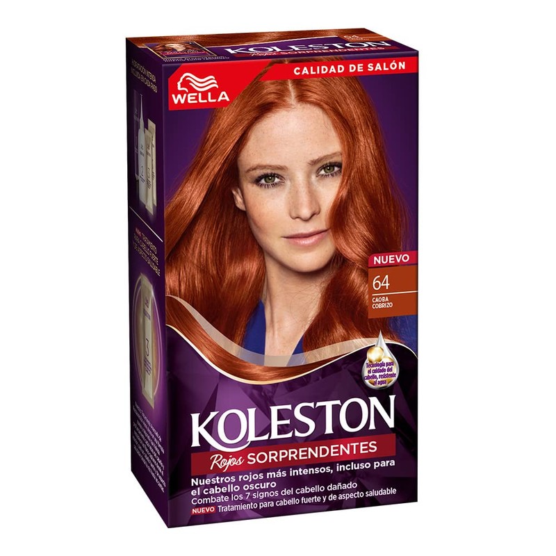Koleston Tinte Permanente 64 Caoba Cobrizo, 70 ml - Paquete