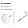 TOP-VIGOR 25Pcs Furniture Glides Nails, 17.5mm Plastic Furniture Feet Sliders,