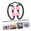 Ipetboom 1PC Pink Fitness Roller Multi Purpose Massage Stick for