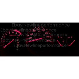 newlineperformanceLED Red Gauge Cluster LED Bulb KIT for Acura TL 2nd Gen Base and Type-S 99 - 03