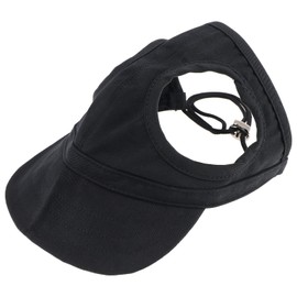 OTOTEC Dog Baseball Cap Pet Sports Hat Pet Sunbonnet Dog Parent-child Hat Adjustable Dog Canvas Hat for Pet Dog Summer Outdoor Sport Travel Black L Size
