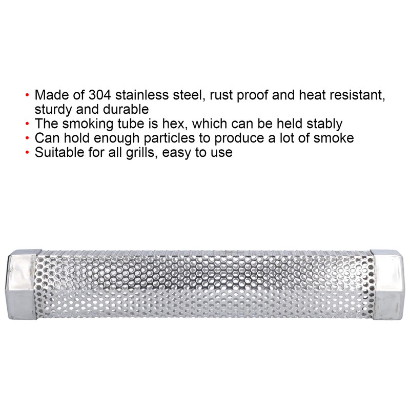 Smoker Tube 304 Stainless Steel Portable Hex Stable Barbecue Smoke
