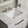 KOHLER 20000-0 Caxton Rectangle Undermount Bathroom Sink, Bathroom Vanity Sink