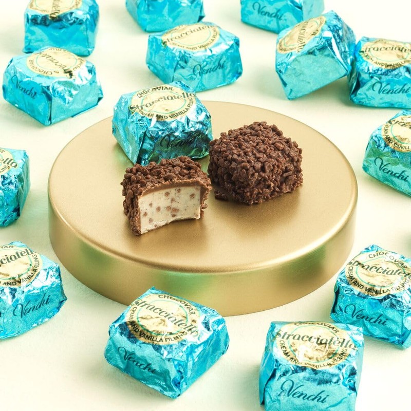 Venchi Chocoviar Stracciatella Chocolate 15-Piece Elegant Gift Box - Milk
