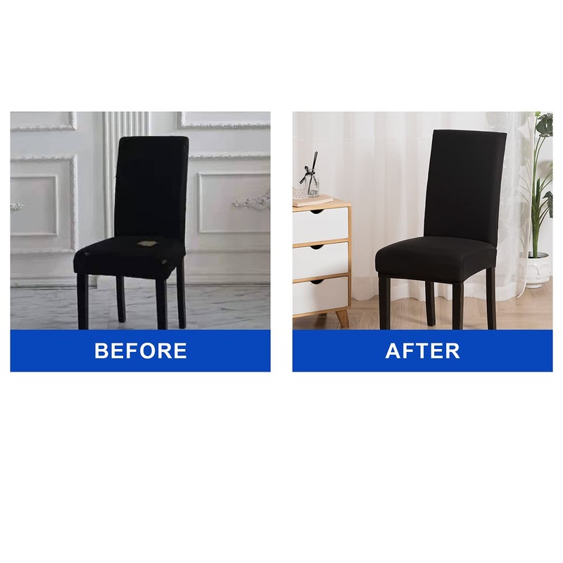Stretch Dining Chair Covers Soft Removable Kitchen Seat Covers Parsons