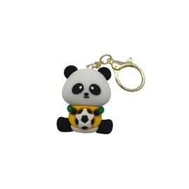 Panda Keychain Family Cute Cartoon Animal Colorful Bag Key Chain Keyring Ornament Bag Purse Charm Accessories duck (Football)