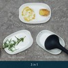 KITCHENDAO 3 in 1 Porcelain Ginger Grater Tool Spoon Rest