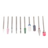 10 Pcs Nails Drill Bit Set Portable Remove Polishing Nail