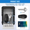 BKNOOU Large Key Lock Box for Outside Wall Mount Lockbox