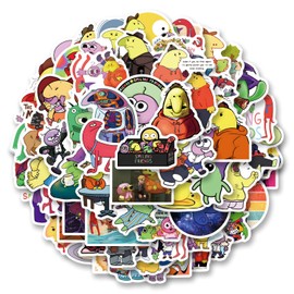 62Pcs Smiling Friends Cartoon Stickers for Mobile Phones Computers Refrigerators Bicycles Cars Helmets Birthday Parties Christmas