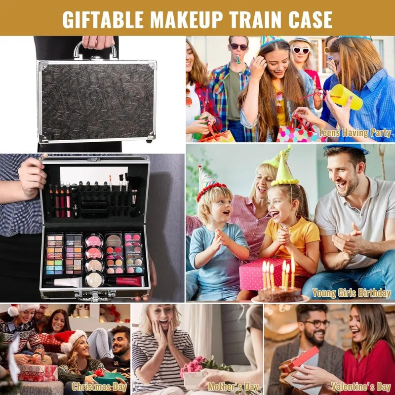 Set De Maquillaje Profesional Todo En Uno Charmcode Morado