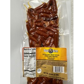 Sugar River Meat Snack Links Ends & Pieces 2 lbs (Extra Hot Meat Stick)