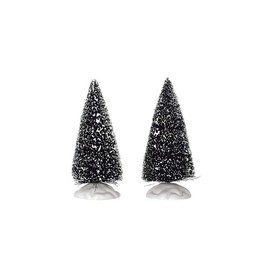 Lemax Christmas Village 4 inch Bristle Trees Set of 2