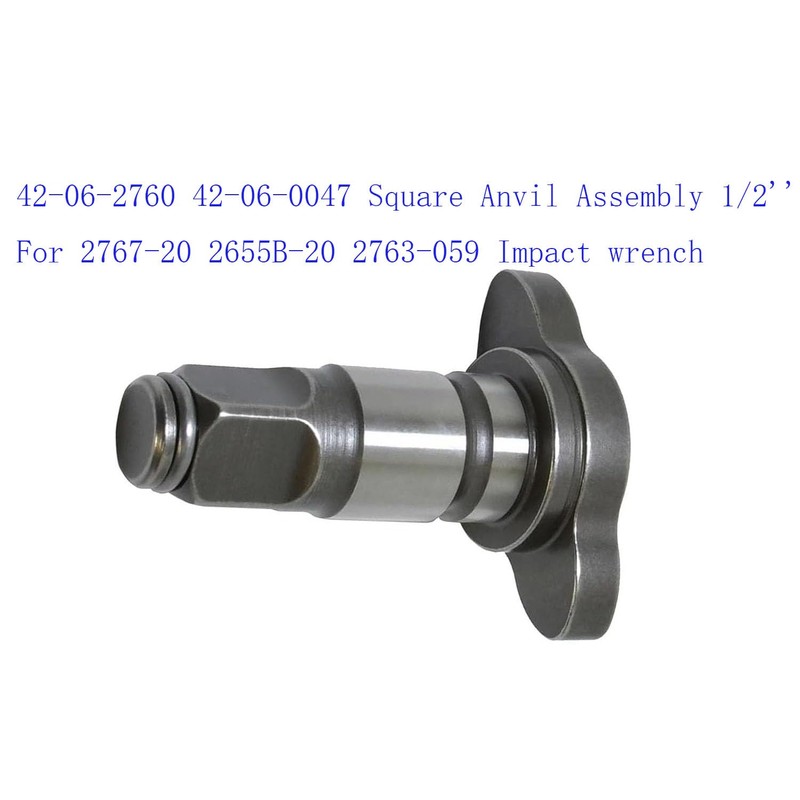 VIGORVIL 42-06-2760 42-06-0047 Square Anvil Assembly 1/2'' For 2767-20 2655B-20