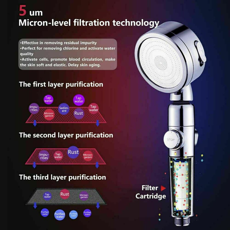SIMPURE DB2 Shower Head Filter Handheld Filtered Bead Shower Head