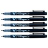 PILOT V Sign Pen Medium Tip 0.6mm Black (Pack of