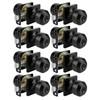 goldenwarm Black Door Knobs, Matte Black Privacy Door Knob Interior,