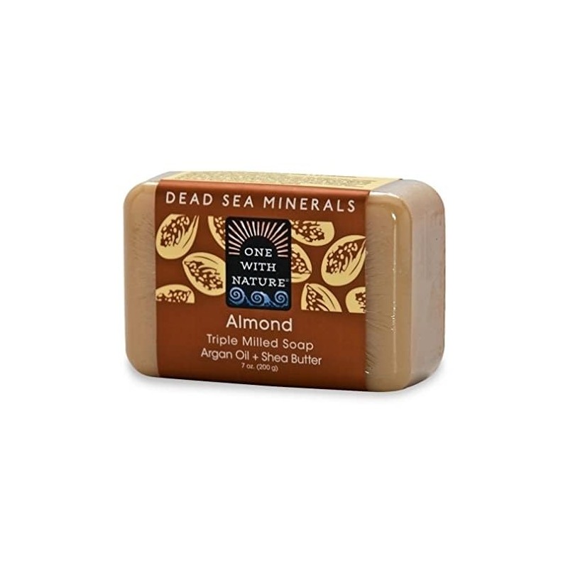 One With Nature Almond Dead Sea Mineral Soap, 7 Ounce