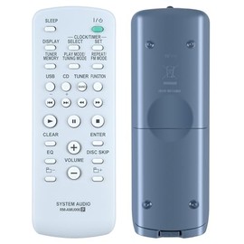 TCNOUMT New RM-AMU006 Remote Control Replacement Suitable for Sony AV Receiver Stereo Audio Player FST-ZUX9 LBT-ZUX9 FST-ZX6 MHC-EX9 HCD-ZUX9 MHC-GT111 MHC-GT555
