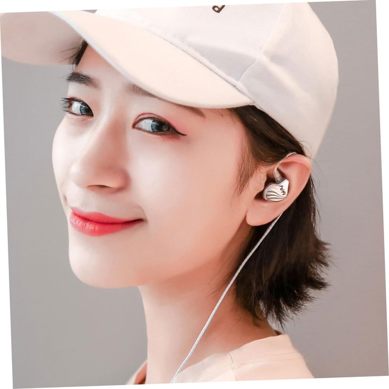 SHOWERORO 1pc Ear Bass Headphones with Microphone Wired Earphones for