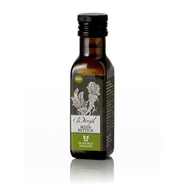 ÖLMÜHLE SOLLING - Organic Horseradish Seasoning Oil | Horseradish Seasoning Oil Made from Gently Cold-Pressed and Unpeeled Organic Sesame | Ideal for Sushi, Fish, Dips and Sauces | Contents: 100 ml
