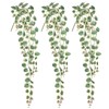 Briful 3 Pack Fake Hanging Plant 39.3" Artificial Hanging String of Hearts Plant Faux Trailing Vine with Heart-Shaped Leaves Lush Cascading Fake Geenery for Home Wall Garden Patio Shelf Decor