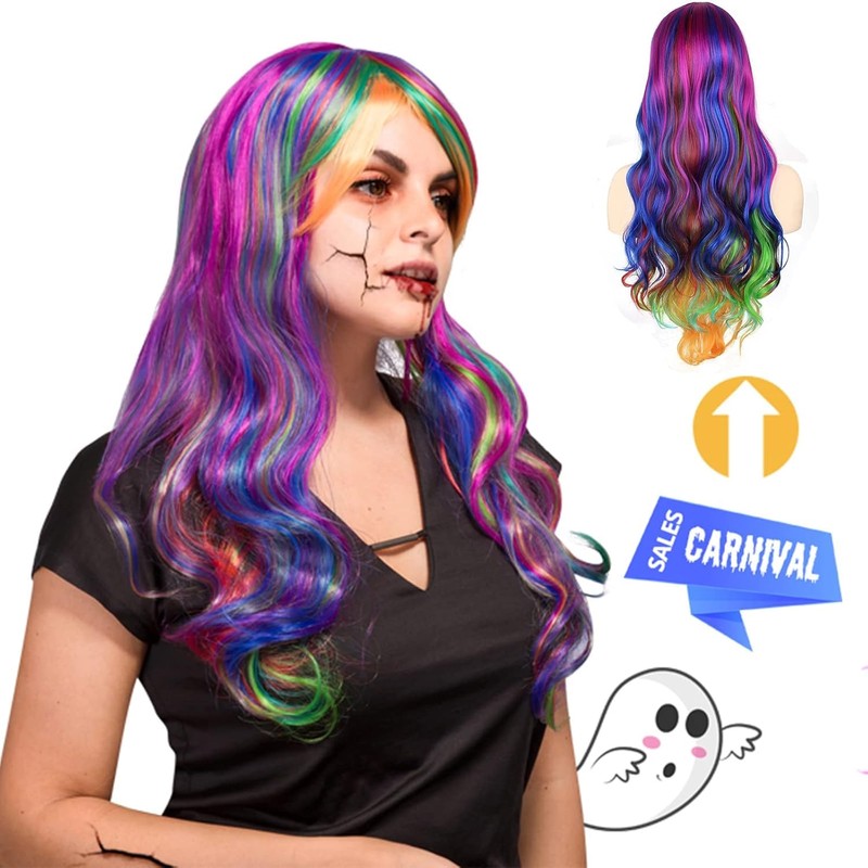 Wohlstand Cosplay Wig, Fancy Dress Wig, Women Curly Wig Cosplay