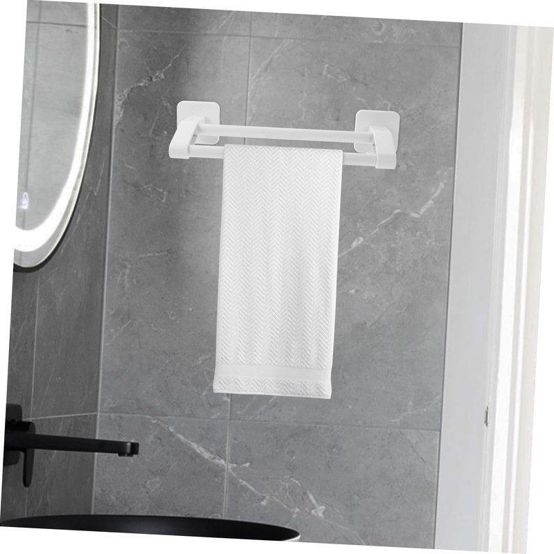 KONTONTY Wall Mounted No Drill Towel Rack Double Towel Bar