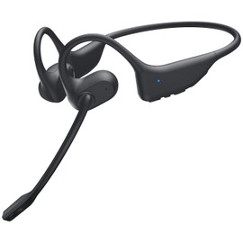 Gixxted Open Ear Headphones with Mic, Bluetooth Headset with Microphone, Dual Connect Bluetooth 5.3 with AI Noise Cancelling Mic & Mute Function, Wireless Headset for Work, Sports, Drive