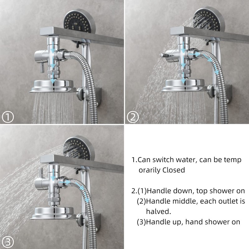 CIENCIA G1/2" Bathroom Angle Valve for Solid Brass 3-Way Shower