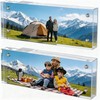 Tmoicer 2 Pack 2 * 6 Acrylic Block Picture Frames,