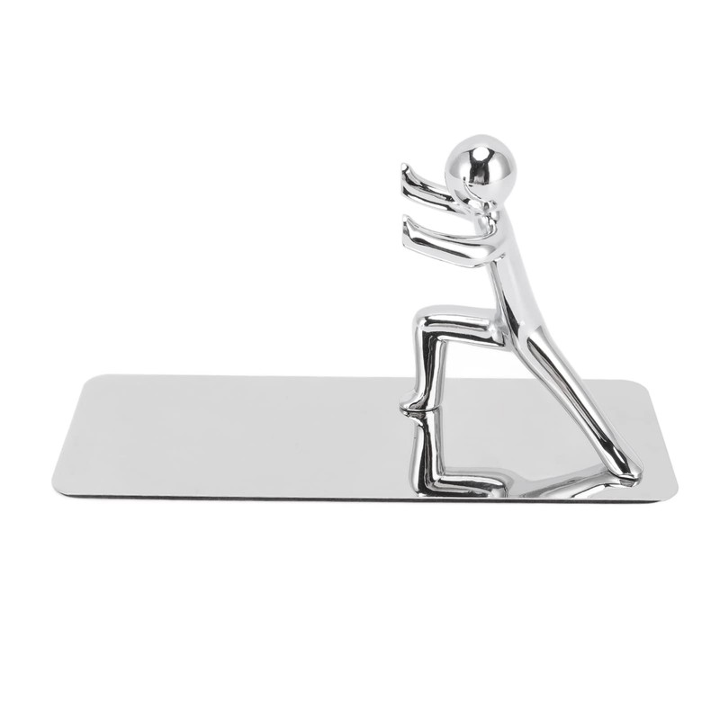 Metal Bookends Kung Fu Man Design Rustproof High Stability Book