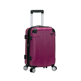Rockland London Hardside Spinner Wheel Luggage, Magenta, Carry-On 20-Inch