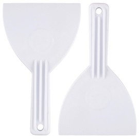 Pizza Spatula, Set of 2 Plastic Scrapers, Ideal for Pizza Dough, Scraping and Shaping, Perfect for Pizza Baking in the Kitchen for Rolling Out and Portioning Dough