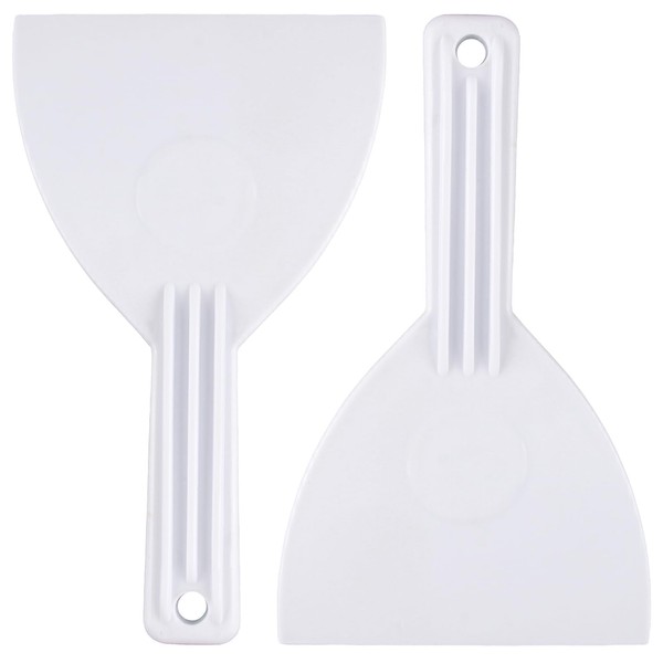 Pizza Spatula, Set of 2 Plastic Scrapers, Ideal for Pizza