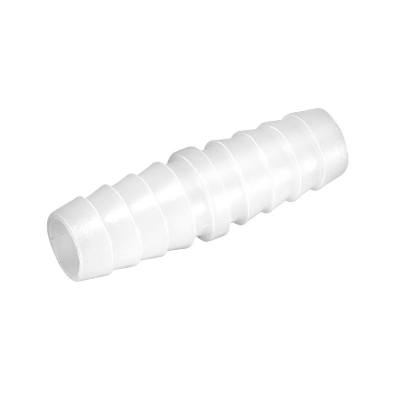 Quickun Plastic Hose Barb Fitting, 3/8" x 3/8" Barbed Splicer