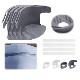 nnOuOnn Bed Sheet Holders for Bedding, Fitted Sheet Clips with Lock Strips Anti-slip, 4PCS Mattress Bedsheet Grippers for Keep Fitted Sheet in Place, Bedroom Bed Accessories (Grey, High)