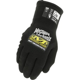 Mechanix Wear: Nitrile Coated SpeedKnit Thermal Work Gloves - Touch Capable, Insulated, High Abrasion Resistance and Dry Grip Performance (Black, Large)