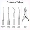 Stainless Steel Pedicure Kit with Ingrown Nail Lifters, Precision File