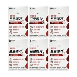 Chong Kun Dang Health Promega Omega3 Triple Enteric Coated Capsules 654mg x 60 Capsules (Renewal) 6 Boxes Ss / 종근당건강 프로메가 오메가3 트리플 장용성 캡슐 654mg x 60캡슐 (리뉴얼) 6박스 Ss
