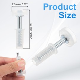 PATIKIL Bifold Door Hardware, 0.9 Inch Bi-Fold Door Top Guide Wheel Roller Bifold Closet Door Hardware Repair Part Kit for Folding Closet Sliding Door, White