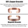MagVIVACE Pure Copper Bracelet for Men, Magnetic Adjustable Bracelet, Jewelry