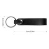 DGHYDZ Genuine Leather Keychain Strap for Car Home Key Ring