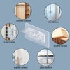 6 Pieces Large Size Adhesive Shelf Bracket, Double Row Thickened
